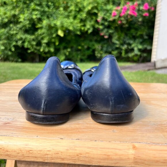 AGL Attilio Giusti Leombruni Monika Leather Cap Toe Ballet Flats Size 42 / US 12 - Picture 7 of 9